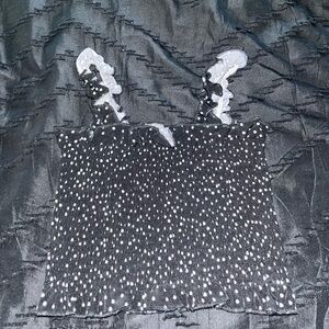 SHEIN Black and White Speckled Camisole